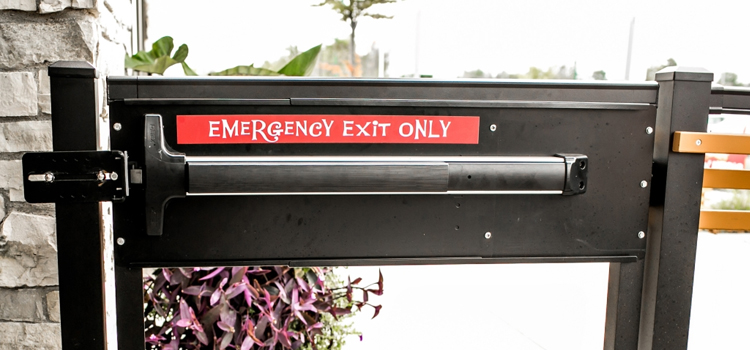 emergency push bar installation in Yreka